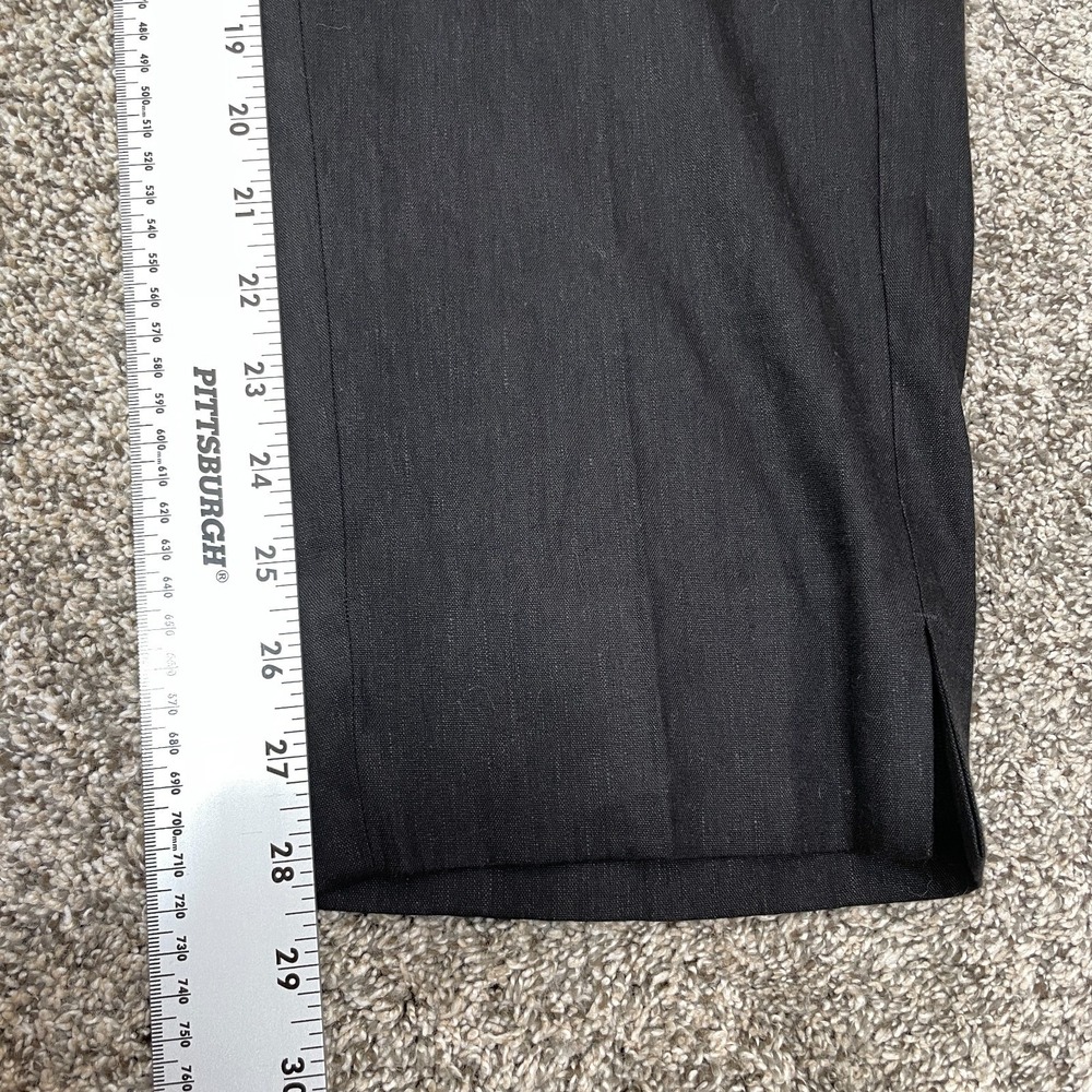NWT J. Jill‎ Linen Stretch Ankle Pants Size LT  Black Pull On $79 NEW - Picture 7 of 7